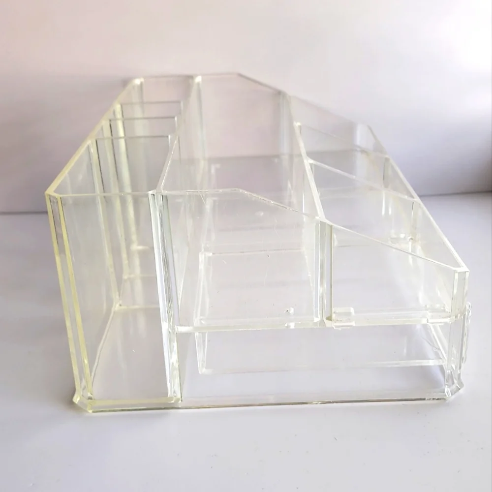 Acrylic makeup organizer 3 drawer
